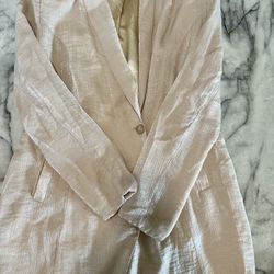 Soft Champagne Colored Blazer