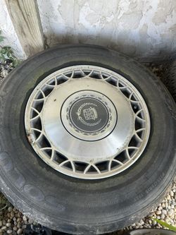 5x 94 Cadillac Fleetwood Brougham Rim And Tire