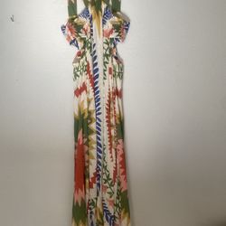 Anthropologie Long Dress Size Medium Great For The Summer Brand New With Tags $35