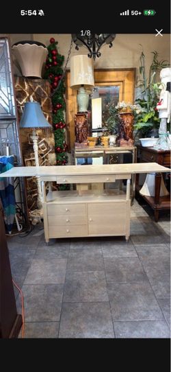 Mid Century beautiful Cabinet 38 wide 66 wind open 18 deep 30 1/2 tall