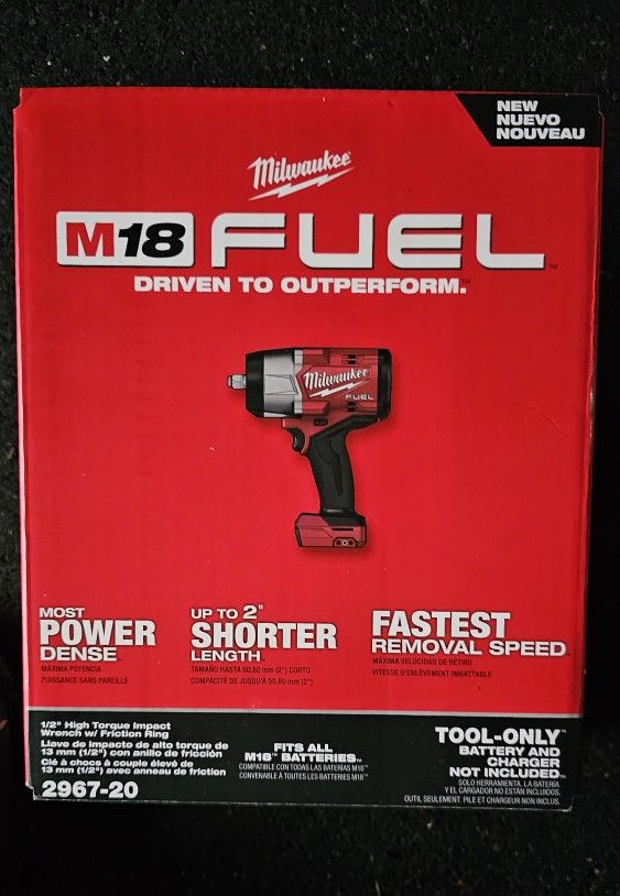 Milwaukee M18 FUEL 18-Volt Lithium-Ion Brushless Cordless 1/2" High Torque Impact Wrench (Tool-Only)