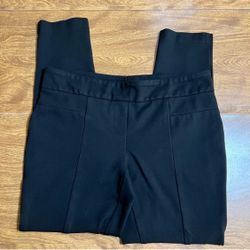 HILARY RADLEY Black Stretchable PullOn Ankle Women Pants size L