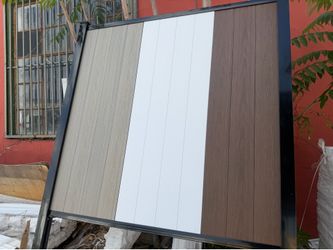 White pvc wood grain fence panel on sale