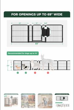 FXW extra wide dog gate