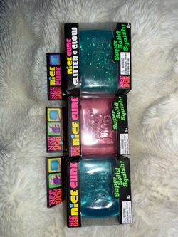 Nee Doh Nice Cube Squish Toys – Set of 3