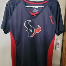 TEXAS TEXANS WOMENS JERSEY SHIRT! SIZE XL! BNWT! NFL TEAM APPAREL!
