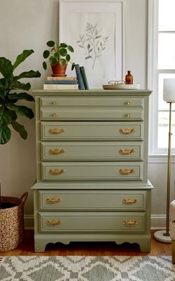 Vintage French provincial, tall boy