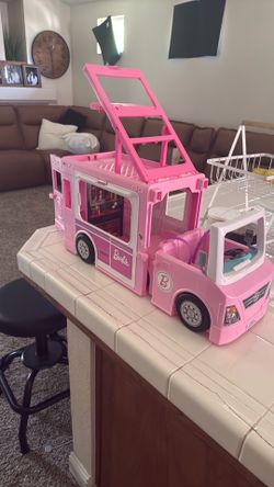 Barbie bus toy.
