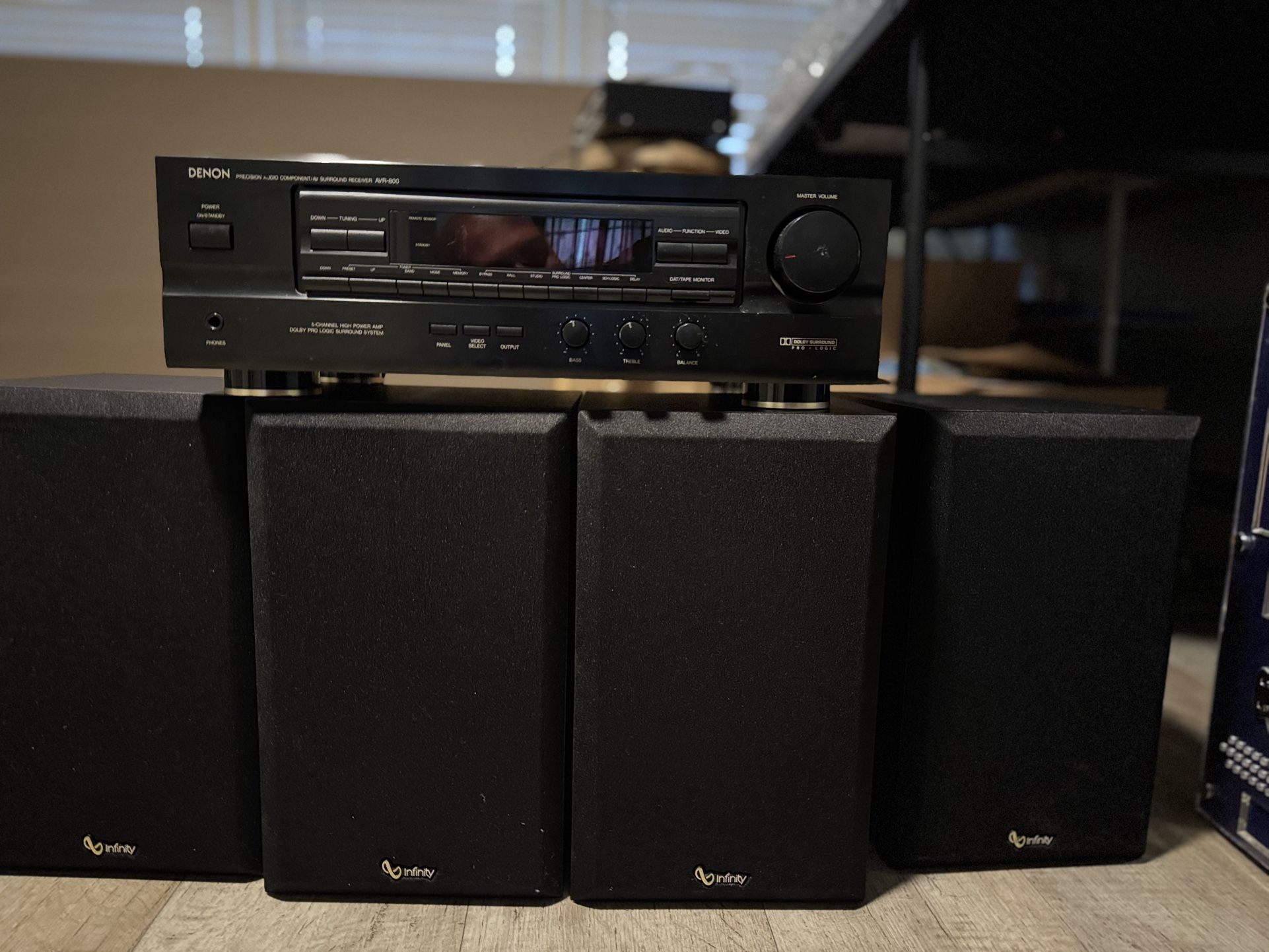 Surround Sound System Denon Receiver With Infinity Speakers