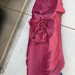 Two Piece Red Curtains 