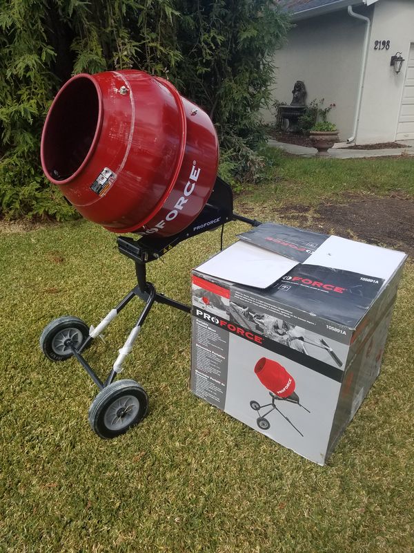 Portable Cement Mixer 1 2 Hp Proforce For In Santa Clara Portable Cement Mixer 1 2 Hp Proforce