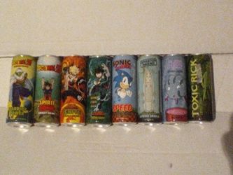All for $10 energy Dragon Ball Z Drinks Sonic Rick And Etc