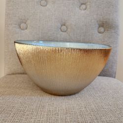 Golden Colored Glass Bowl 