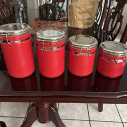 Set De 4 Botes Para Alimentos De Seramica