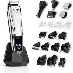 new Man Beard Trimmer, 21 Piece Mens Grooming Kit for Beard & Mustache Trimming, Electric Shaver, Nose Hair Trimmer, Cordless Hair Clippers, Waterproo