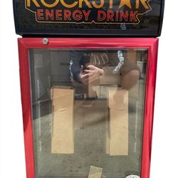 Rockstar Energy Drink Mini Fridge – Lighted Display Cooler
