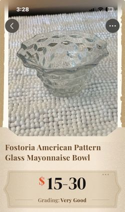 Fostoria America Pattern
