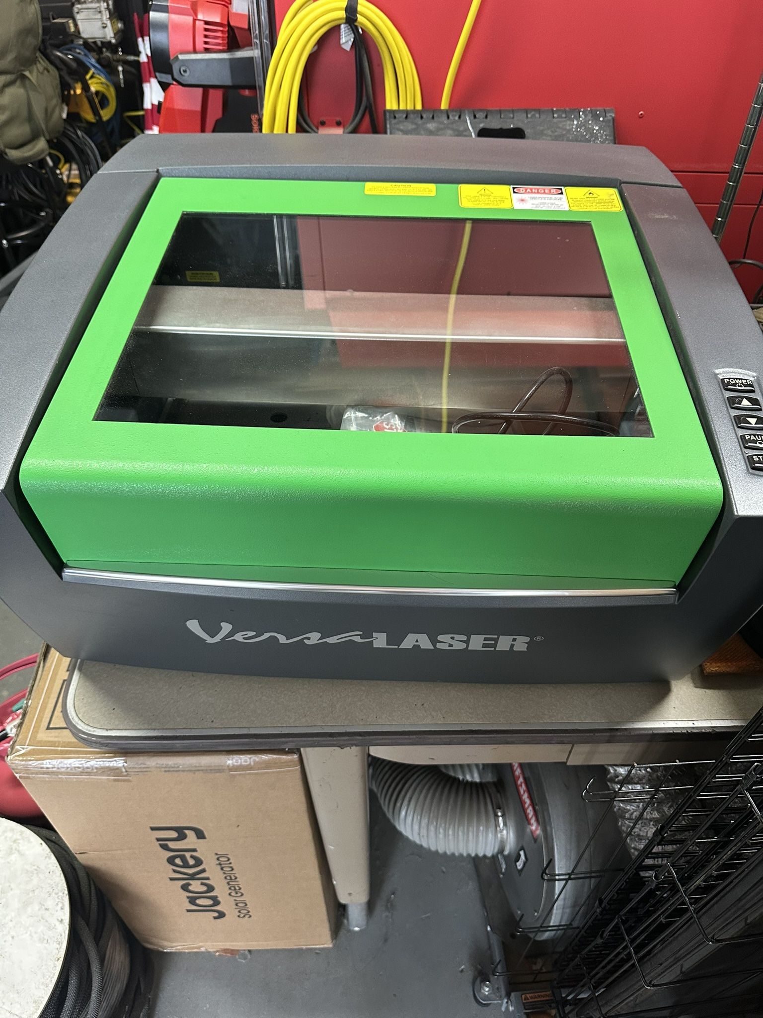 Versalaser 2.30 And Rayzist Sandblasting Cabinet