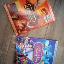 Disney DVD  The Lion King & Aladin Lot