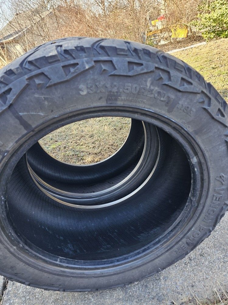 2 Tires 33 By 12.50 By 20