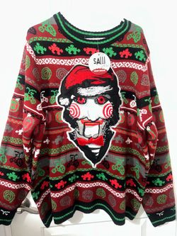 Brand new men’s size xxl Saw ugly Christmas sweater $35