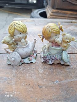 Poly Baby and Puppy figurines - set of 2 - Made in China