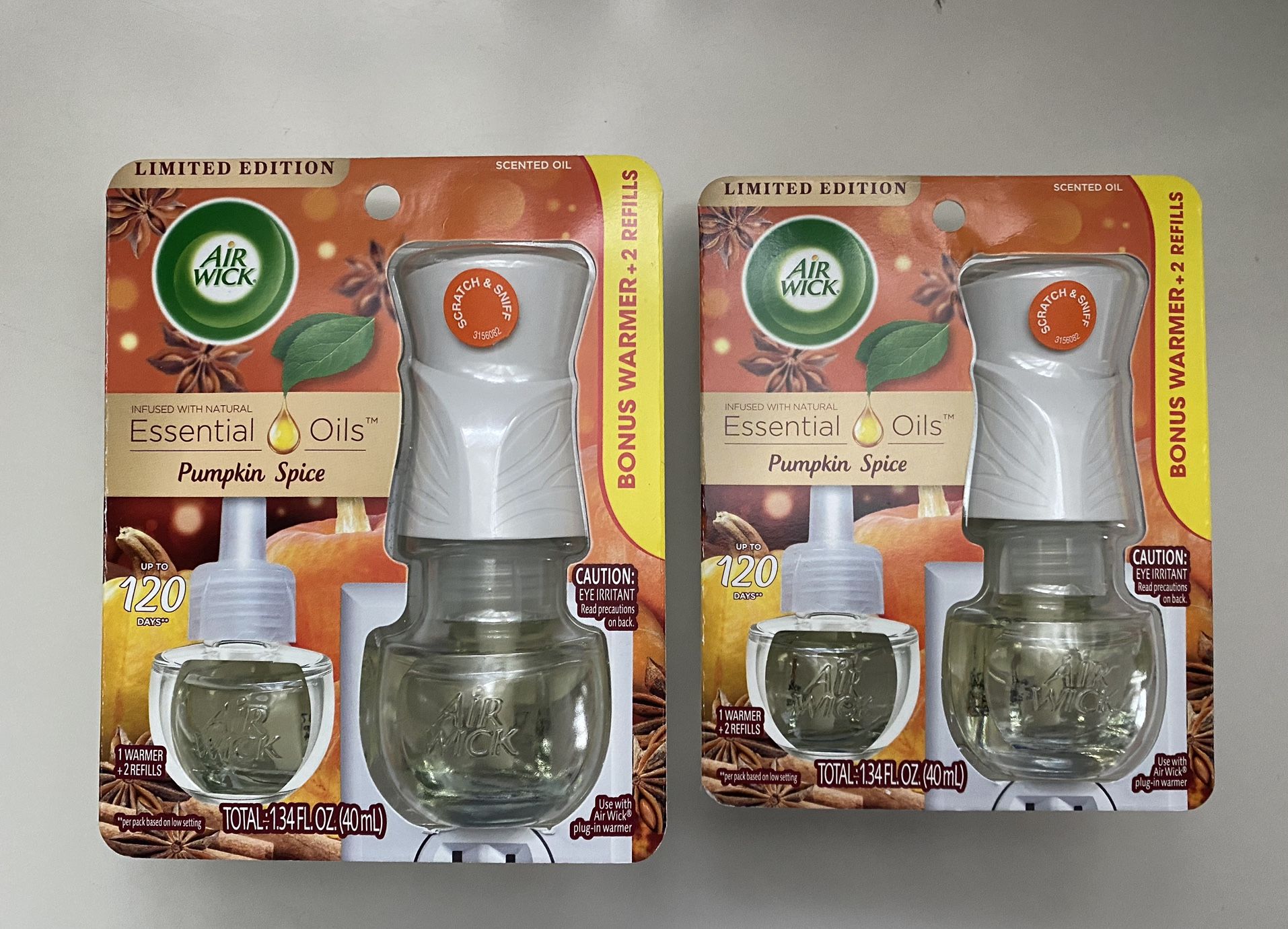 Airwick scented oil 2 pack with warmer