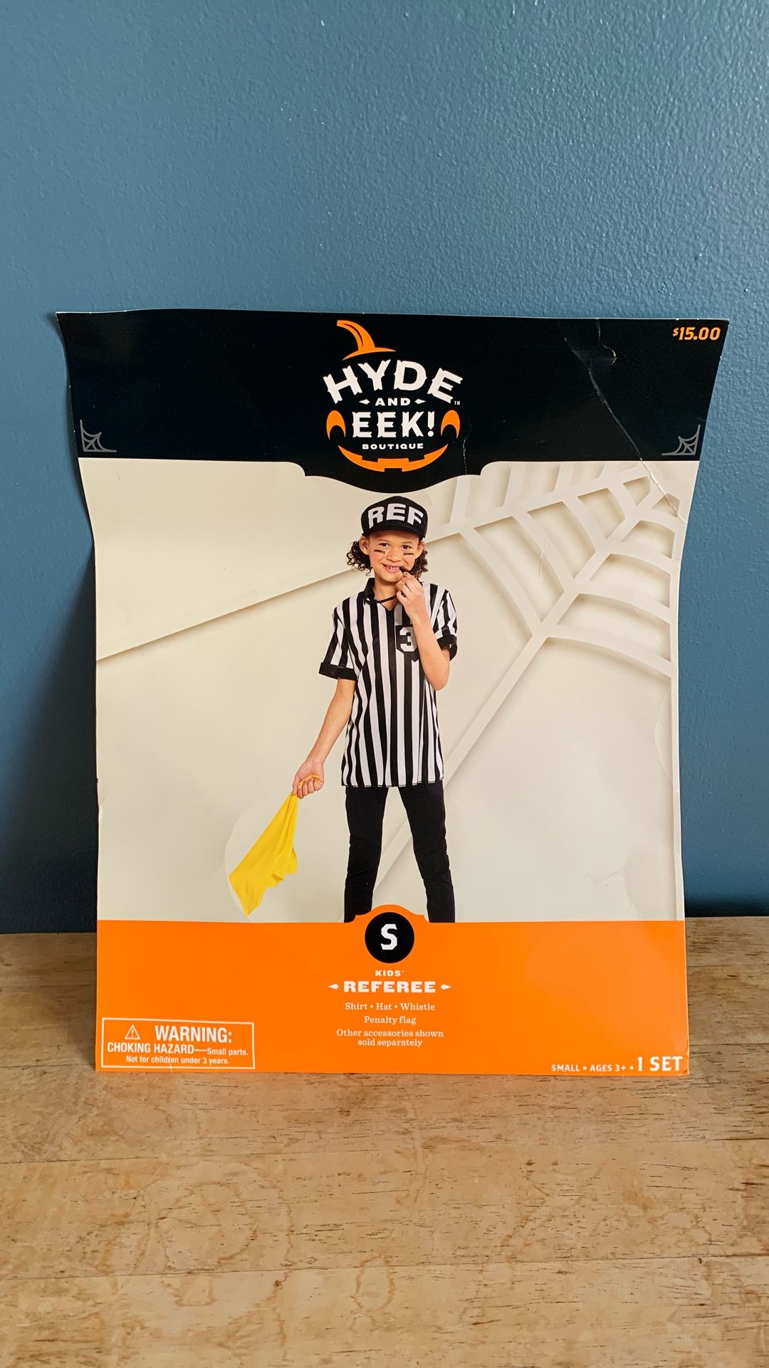 HALLOWEEN REFEREE KIDS SIZE SMALL COSTUME