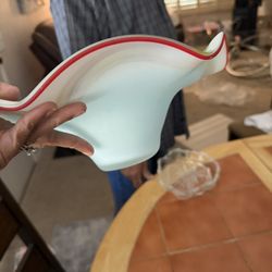 Italian glass Art Bowl