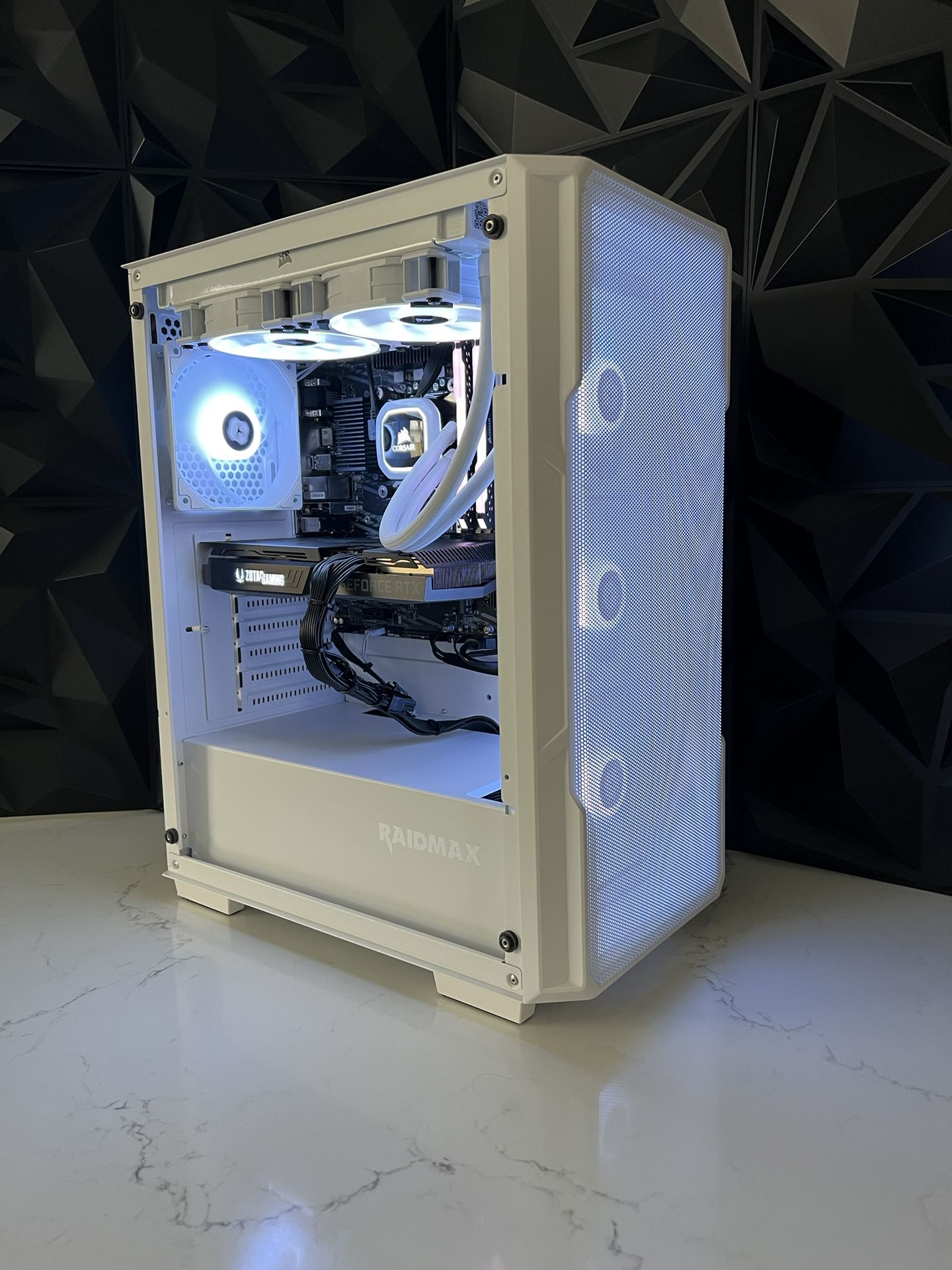 10700F + RTX 3070 - Clean White Gaming PC, Fast, Ready To Go!