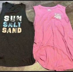 Juniors tanks size lrg new $5 each