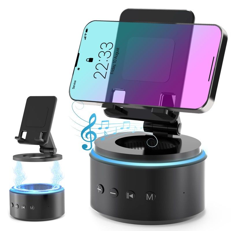 Cell Phone Stand with Wireless Bluetooth Speaker