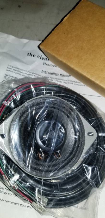 Mazda Miata Clearwater headrest speakers and Amp