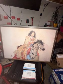 Brave horse Native American wall decor