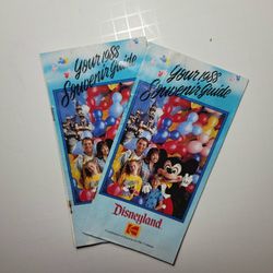 Vintage "Your 1988 Souvenir Guide Disneyland" Map Info Brochure by Kodak (2)