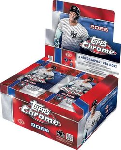 2026 Topps Chrome Baseball Jumbo Hobby Box MLB
