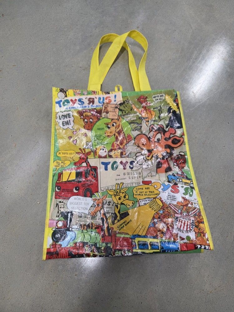 Geoffrey Giraffe toys r us tru ads nostalgic closing reusable tote canvas bag new without tag