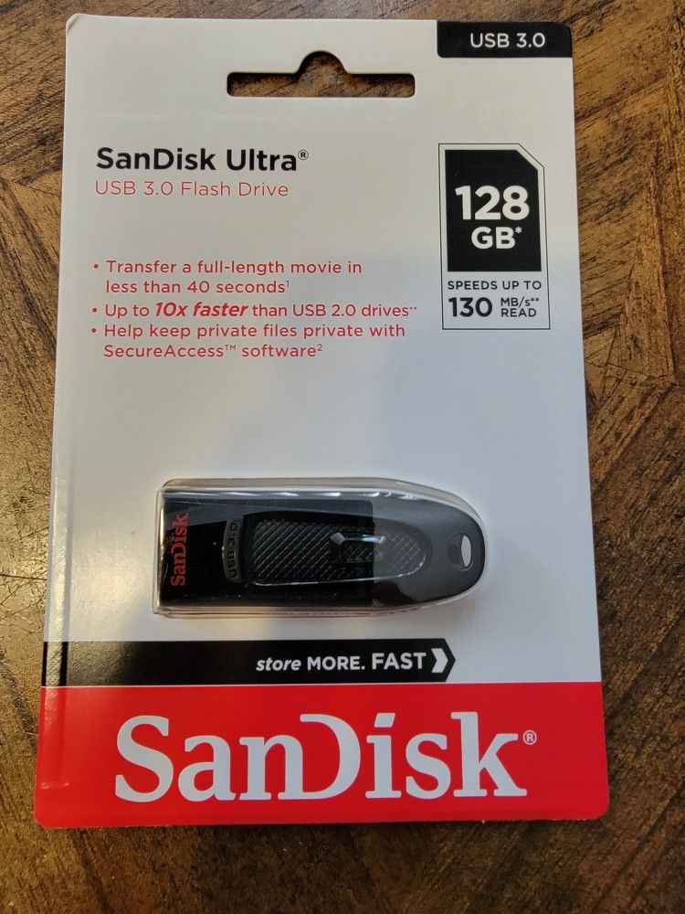 sandisk ultra 128gb usb 3.0 flash drive