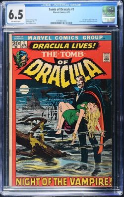 Tomb of Dracula #1 - CGC 6.5 - Off-White Pgs - 1st app of Dracula (Marvel), 1972