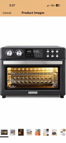 Brand new 28QT Air Fryer Toaster Oven Combo, Large 12-in-1 Convection Countertop Oven with Next-Gen HeatWave Convection, 3-Layer Cooking, Rotisserie f