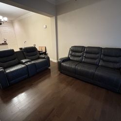 Dark Grey Recliner Sofas