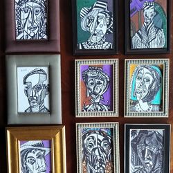 Original framed paintings by Oscar Penalber $70 each