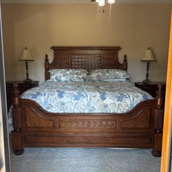 Beautiful primary bedroom set in solid wood