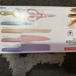 Evrywealth corrugated kitchen knife set