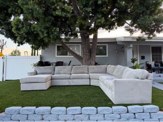 Light Grey 4 Piece U Shape Sectional Sofa
