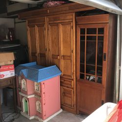 Bedside Cabinets with overhead lights