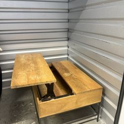 West Elm Wood Coffee Table 