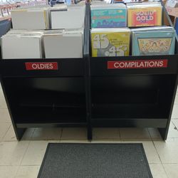 (2) Vinyl Record Bins