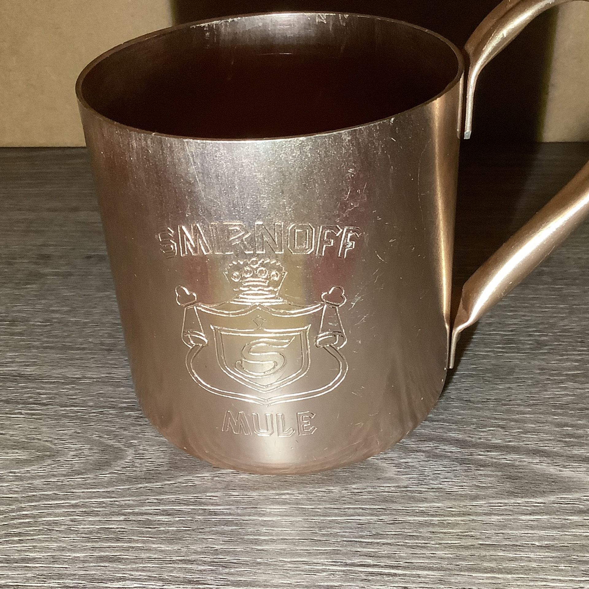 Smirnoff Mule Mug Made In Hong Kong Vodka Copper Aluminum