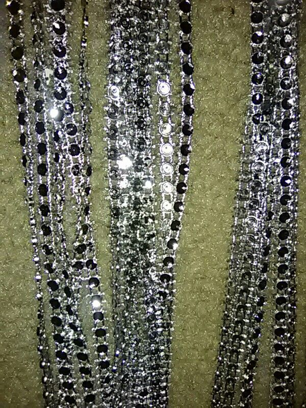 Faux rhinestone trim embellishments